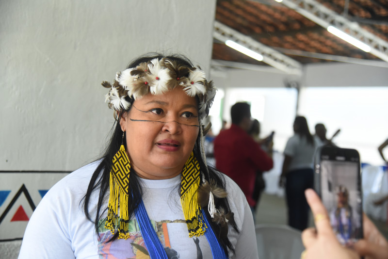 Aline Heire Guajajara, diretora da Escola - (Assis Fernandes/O Dia)