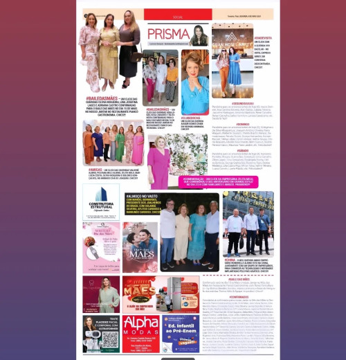 #PRISMA - Confira hoje (5) a nossa Coluna PRISMA no Jornal & Portal e as nossas Redes Sociais - Chics!!!  - (Divulgação)