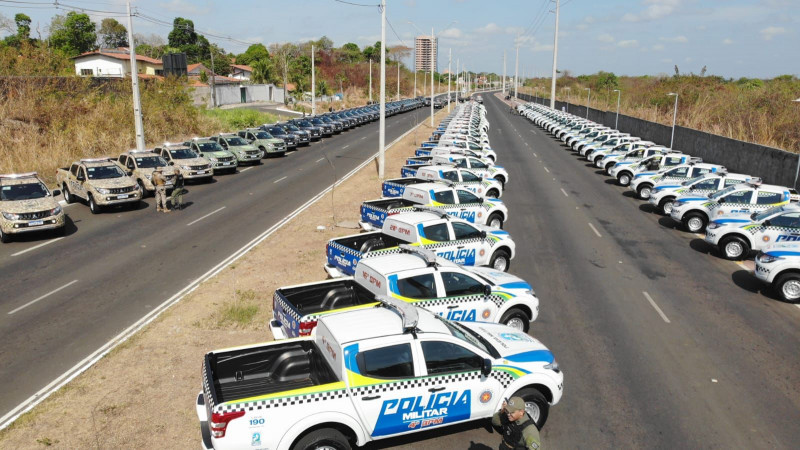 Novas viaturas da Polícia Militar - (Divulgação/SSP)