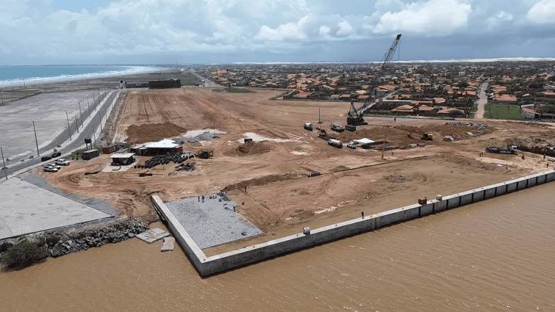 Obras do Terminal Pesqueiro do Porto Piauí atingem 84% de execução