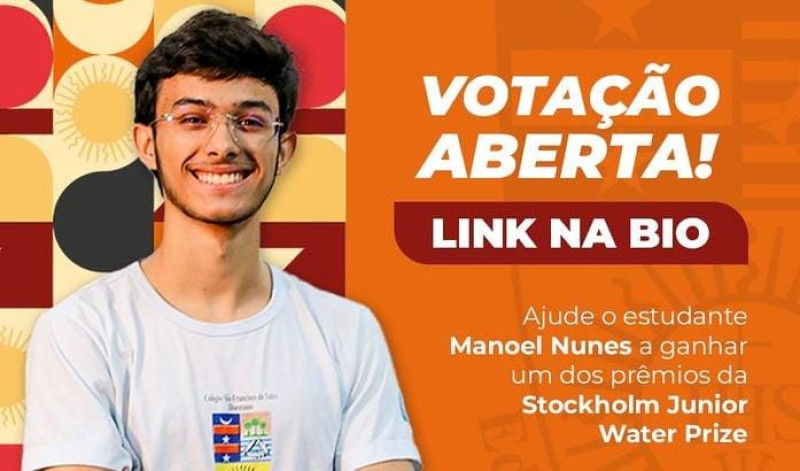 Manoel Nunes, de 17 anos, disputa Prêmio Nobel de Ciência Jovem - (Reprodução / Redes sociais )