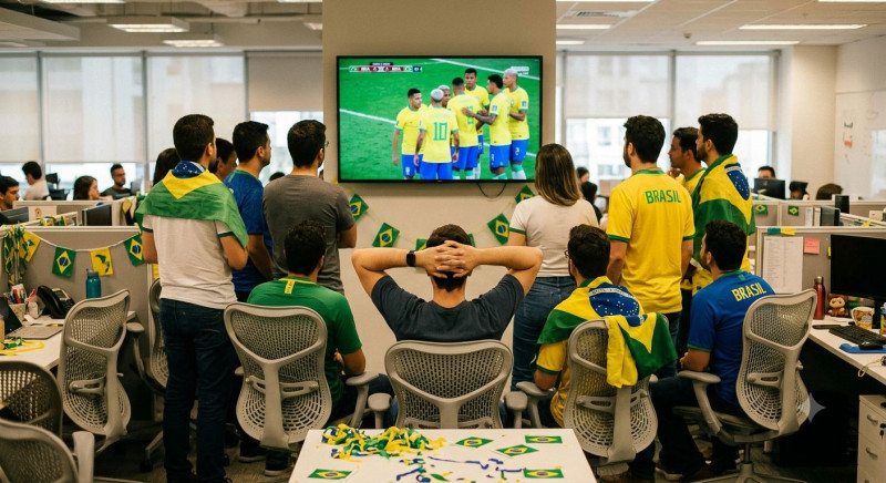 Jogo do Brasil na Copa dá folga no trabalho? Veja o que diz a CLT