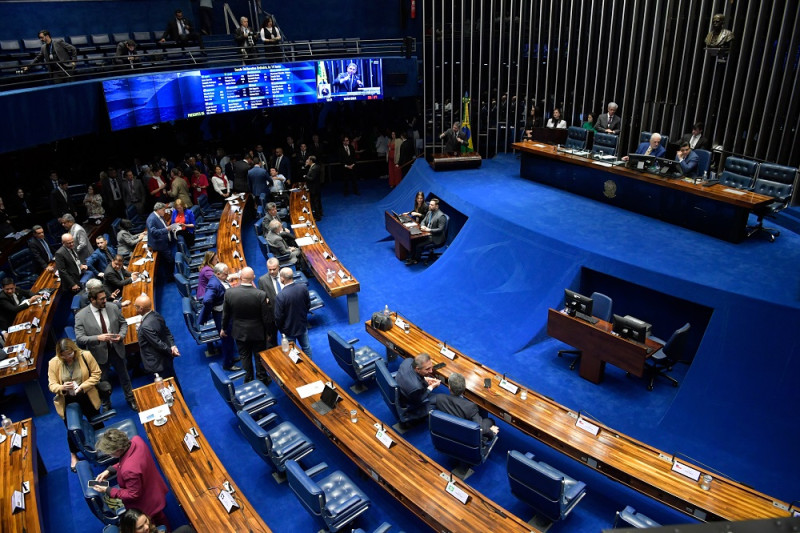 Plenário do Senado Federal durante sessão deliberativa ordinária. - (Jonas Pereira/Agência Senado)