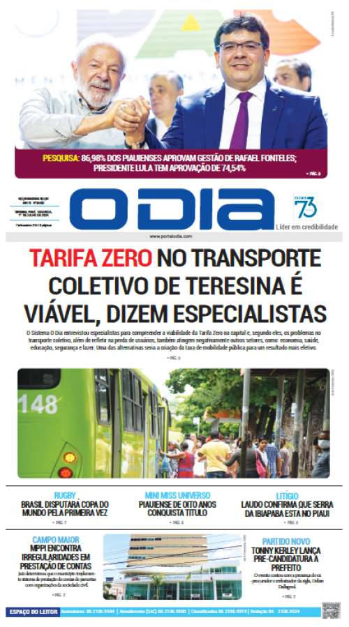 Confira os principais destaques do Jornal O Dia desta segunda-feira (01)