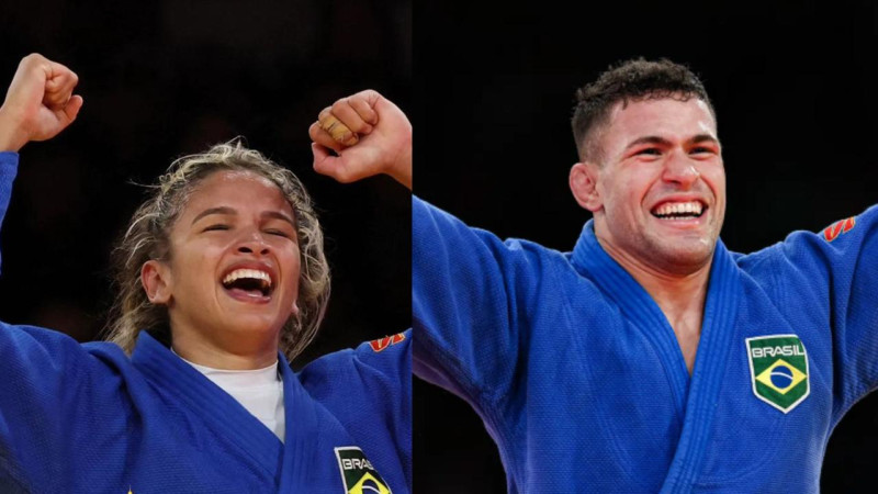 Larissa Pimenta e William Lima conquistam primeiras medalhas para o Brasil - (Foto montagem)