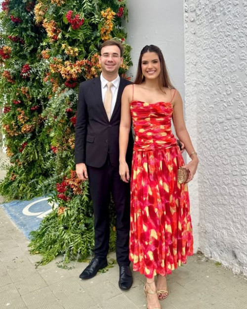 #Casamento - Um click dos queridos Pedro Henrique Alencar Rebelo Cruz Lima & Isadora Gomes em tarde de casamento de Romero Carvalho Santos de Araújo & Ana Beatriz Pinho. Chics!!! - (Arquivo Pessoal)