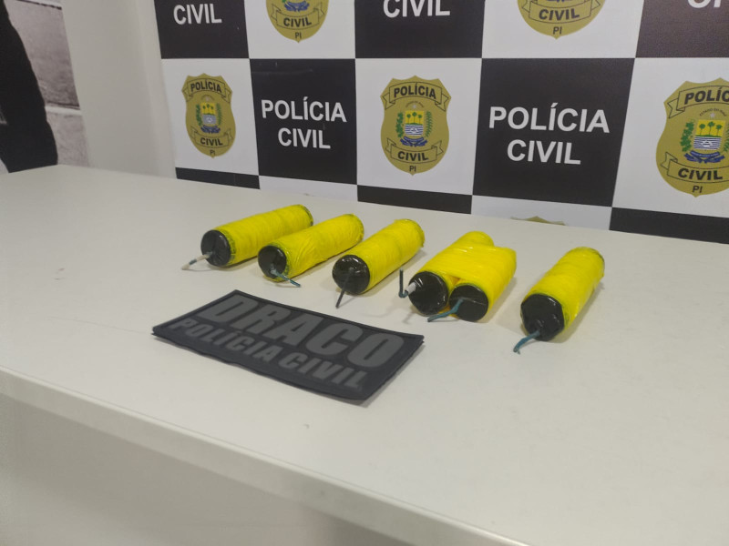 Polícia apreende explosivos em poder de facção criminosa em Teresina - (Divulgação/Polícia Civil)