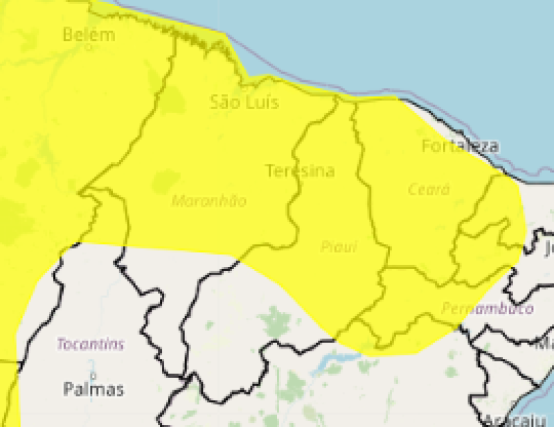 185 municípios do Piauí entram em alerta para chuvas intensas até sexta-feira(6); veja a lista - (Reprodução)