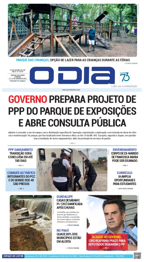 Confira os principais destaques do Jornal O Dia deste sábado (11)