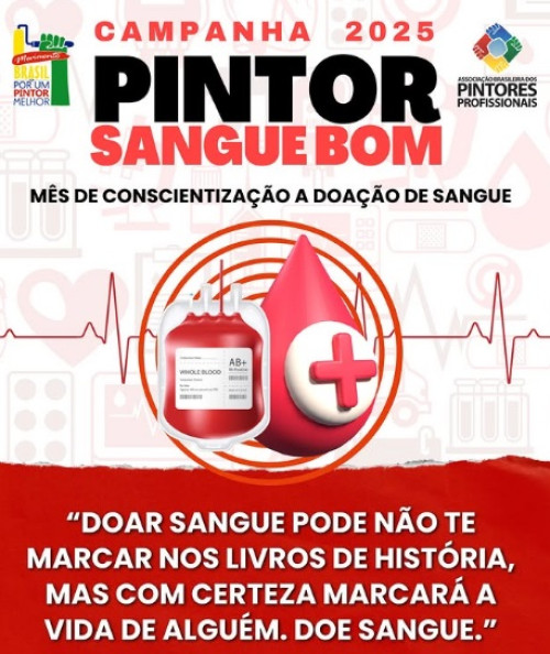 Campanha ‘Pintor Sangue Bom’ reúne pintores piauienses para doação de sangue - (Reprodução/Instagram)