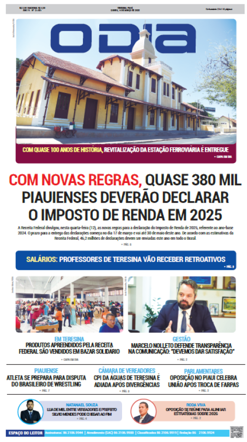 Confira os principais destaques do Jornal O Dia desta quinta-feira (13)