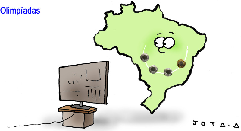 Charge do Jota A publicada em 01/08/2024