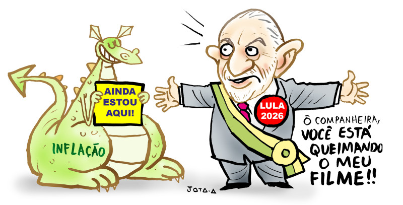 Charge do Jota A publicada em 10/03/2025 no Jornal O Dia