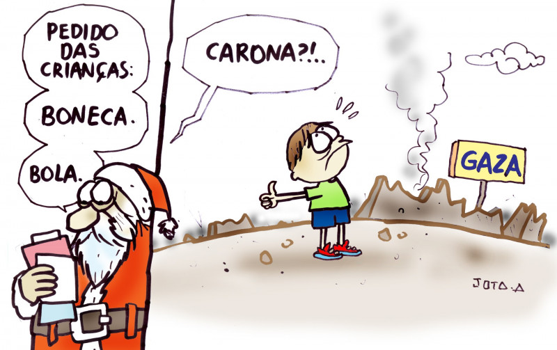 Charge do Jota A publicada em 11/12/2023 no Jornal O Dia