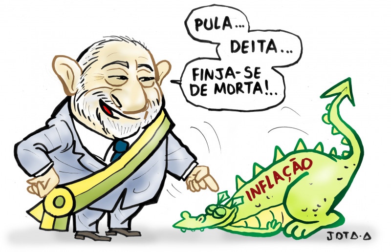 Charge do Jota A publicada em 12/07/2023 no Jornal O Dia