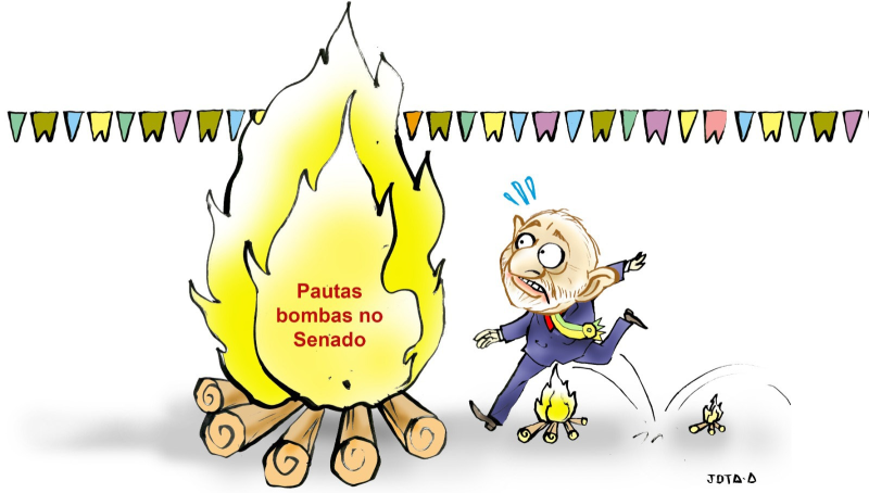 Charge do Jota A publicada em 12/06/2026