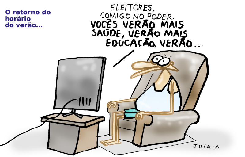 Charge do Jota A publicada em 12/09/2024 no Jornal O Dia