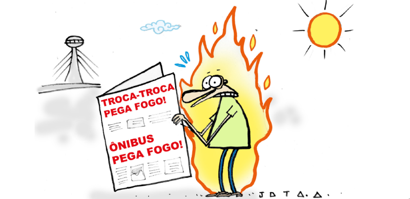 Charge do Jota A publicada em 13/08/2024 no Jornal O Dia