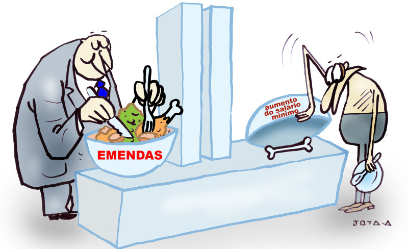 Charge do Jota A publicada em 13/12/2024 no Jornal O Dia