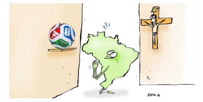 Charge do Jota A publicada em 13/06/2026