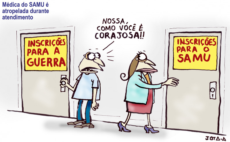 Charge do Jota A publicada em 15/08/2023 no Jornal O Dia