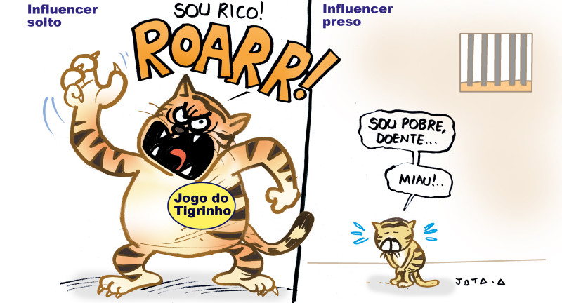 Charge do Jota A publicada em 15/10/2024