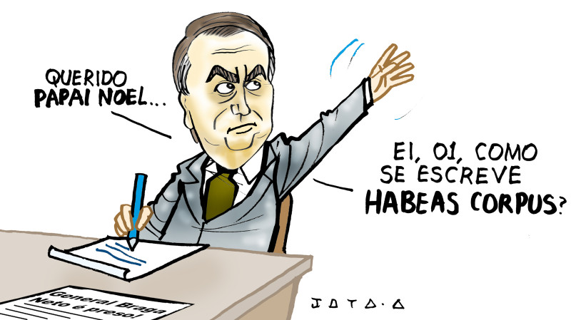 Charge do Jota A publicada em 16/12/2024 no Jornal O Dia