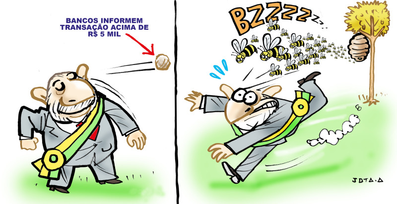 Charge do Jota A publicada em 16/01/2025 no Jornal O Dia