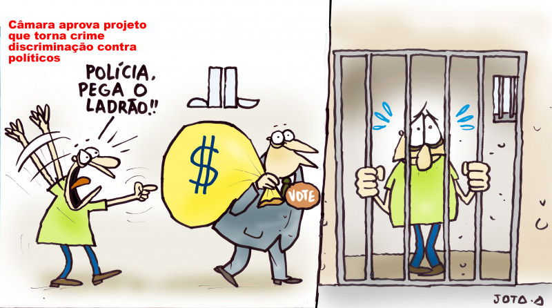 Charge do Jota A publicada em 16/06/2023 no Jornal O Dia