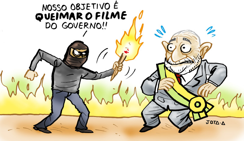 Charge do Jota A publicada em 16/09/2024 no Jornal O Dia