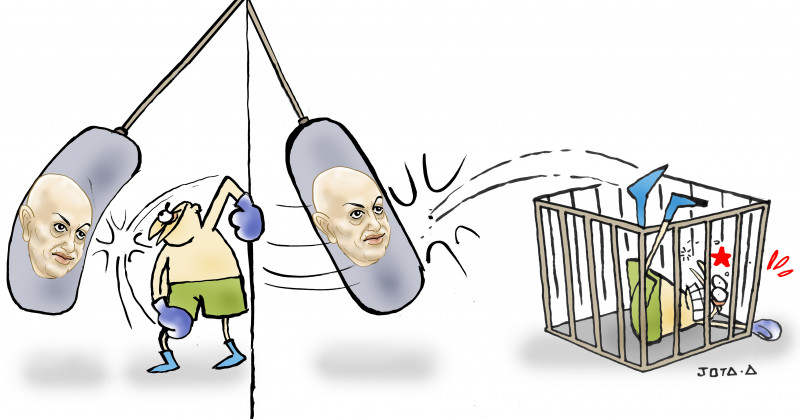 Charge do Jota A publicada em 17/07/2023