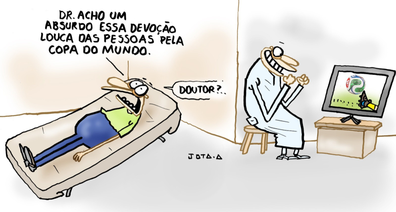 Charge do Jota A publicada em 17/06/2026