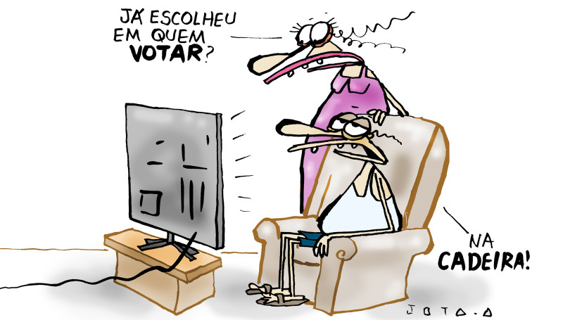 Charge do Jota A publicada em 17/09/2024