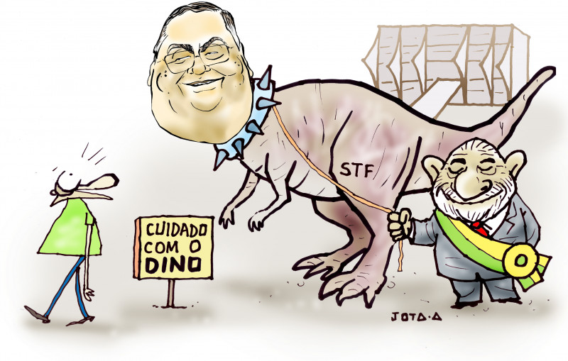 Charge do Jota A publicada em 18/12/2023 no Jornal O Dia