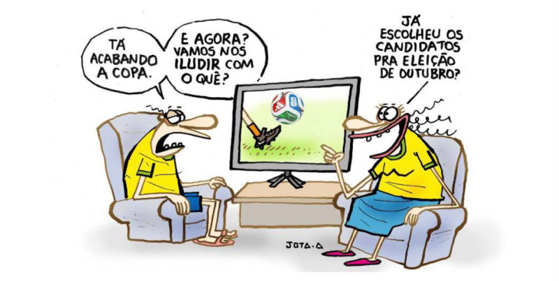 Charge do Jota A publicada em 18/07/2026