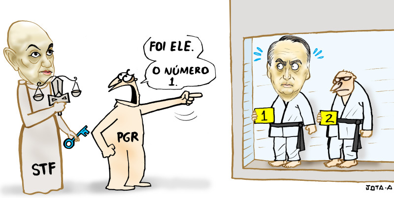 Charge do Jota A publicada em 20/02/2025 no Jornal O Dia