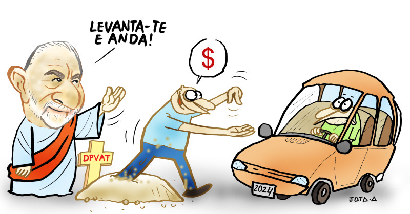 Charge do Jota A publicada em 20/05/2024 no Jornal O Dia