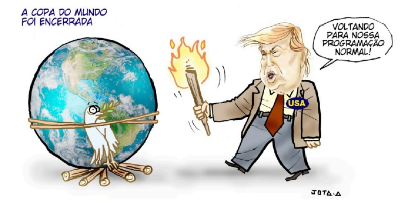 Charge do Jota A publicada em 21/07/2026 no Jornal O Dia