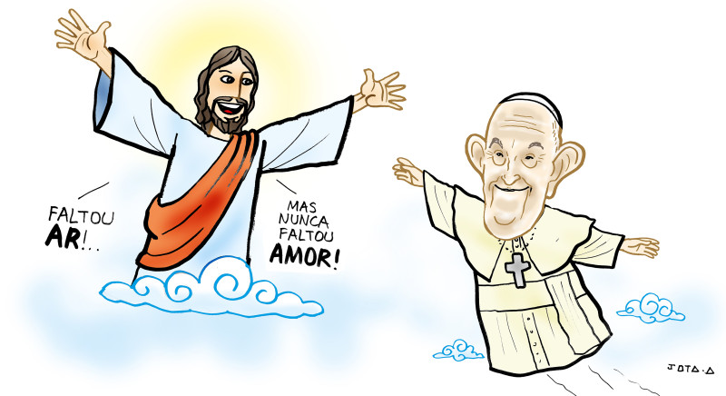 Charge do Jota A publicada em 22/04/2025 no Jornal O Dia