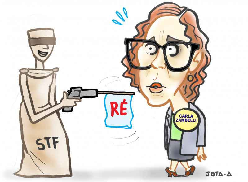 Charge do Jota A publicada em 23/08/2023