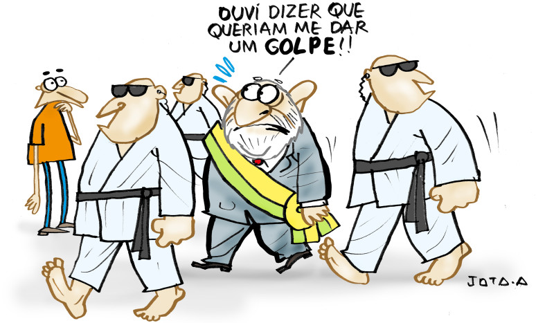 Charge do Jota A publicada em 25/11/2024 no Jornal O Dia