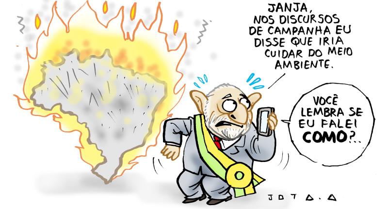 Charge do Jota A publicada em 25/09/2024