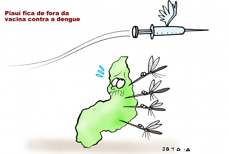 Charge do Jota A publicada em 26/01/2024 no Jornal O Dia
