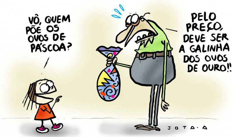 Charge do Jota A publicada em 27/03/2024 no Jornal O Dia