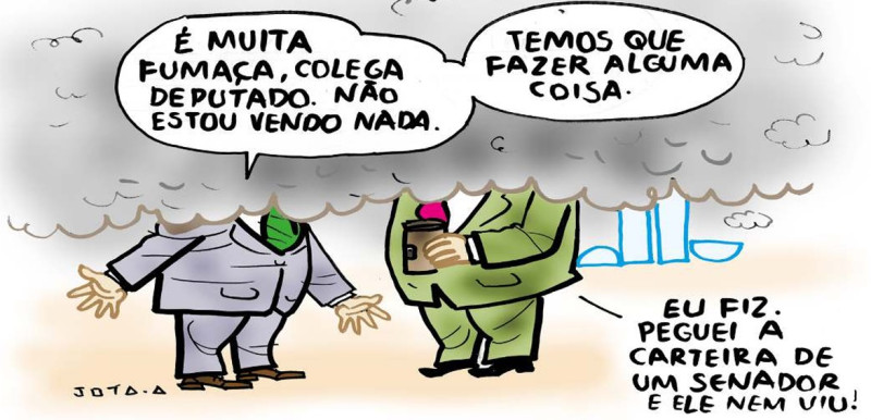 Charge do Jota A publicada em 28/08/2024 no Jornal O Dia