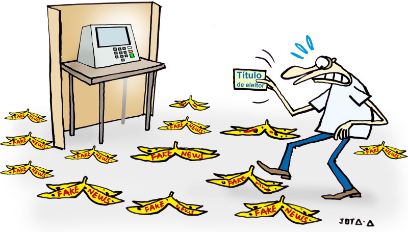 Charge do Jota A publicada em 28/05/2024