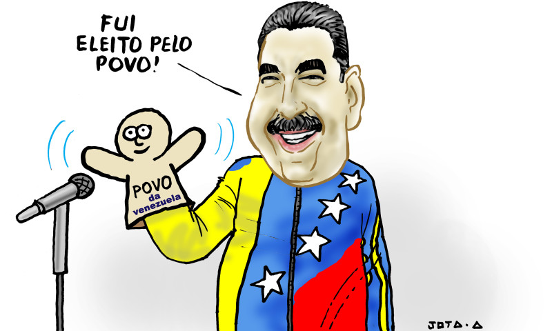 Charge do Jota A publicada em 30/07/2024 no Jornal O Dia