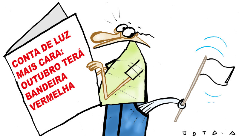 Charge do Jota A publicada em 30/09/2024 no Jornal O Dia