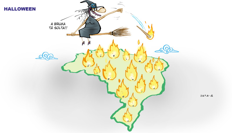 Charge do Jota A publicada em 31/10/2024 no Jornal O Dia