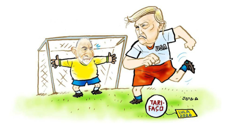 Charge do Jota A publicada em 08/07/2026